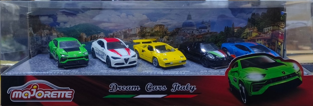 Dream Cars Italy 5 Pack Majorette