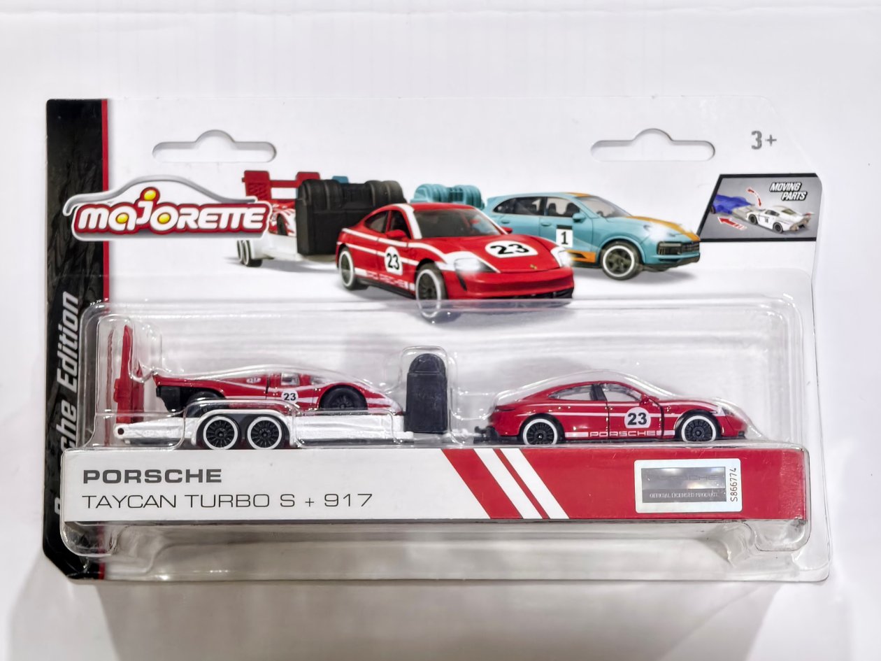 Porsche Edition Team Transport Taycan Turbo S + 917 Majorette