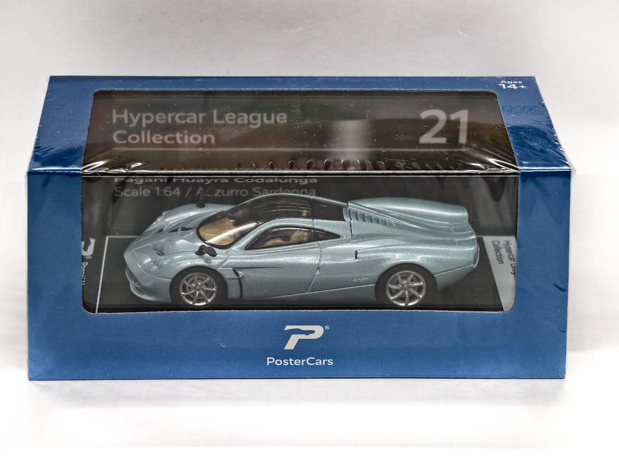 Pagani Huayra Codalunga (Azzurro Sardegna - Silver Blue) 1:64