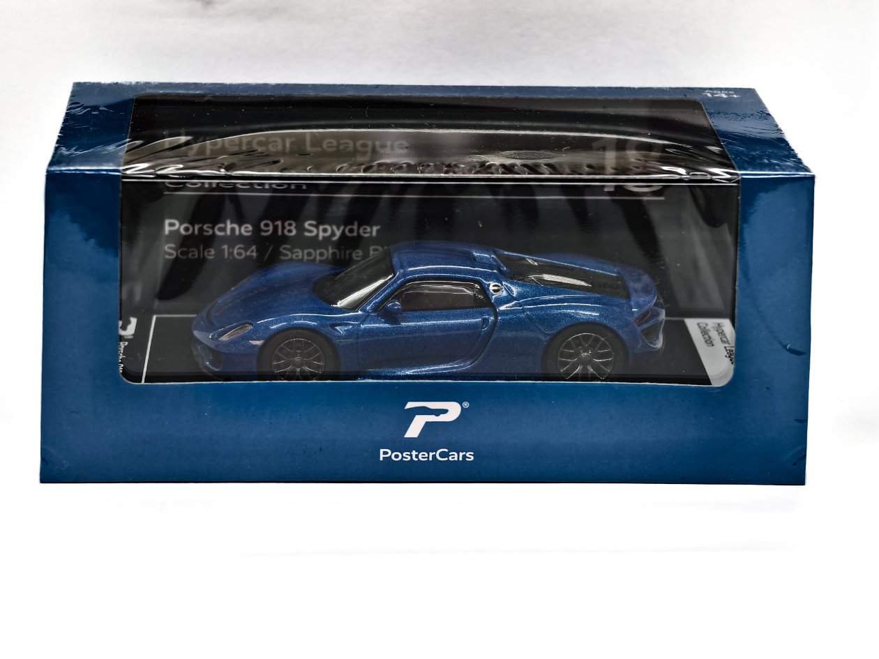 Porsche 918 Spyder (Sapphire Blue Metallic) 1:64