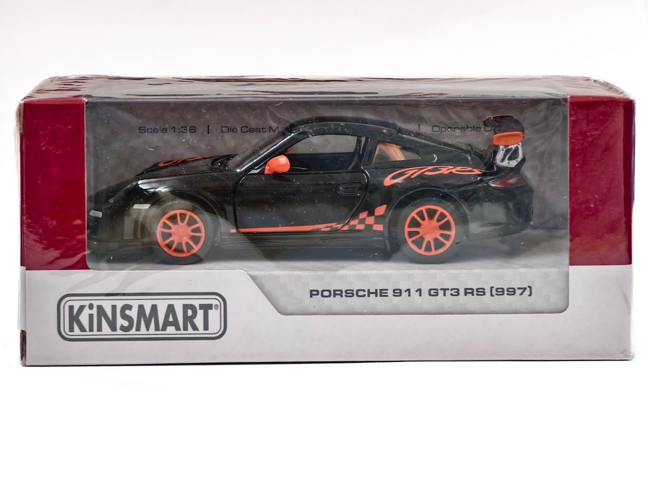 Porsche GT3 RS (997) (Black+Orange) 1:36