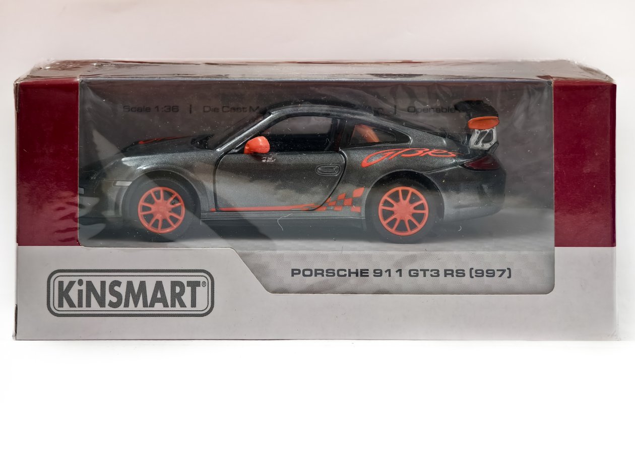 Porsche 911 GT3 RS (997) (Silver Grey) 1:36