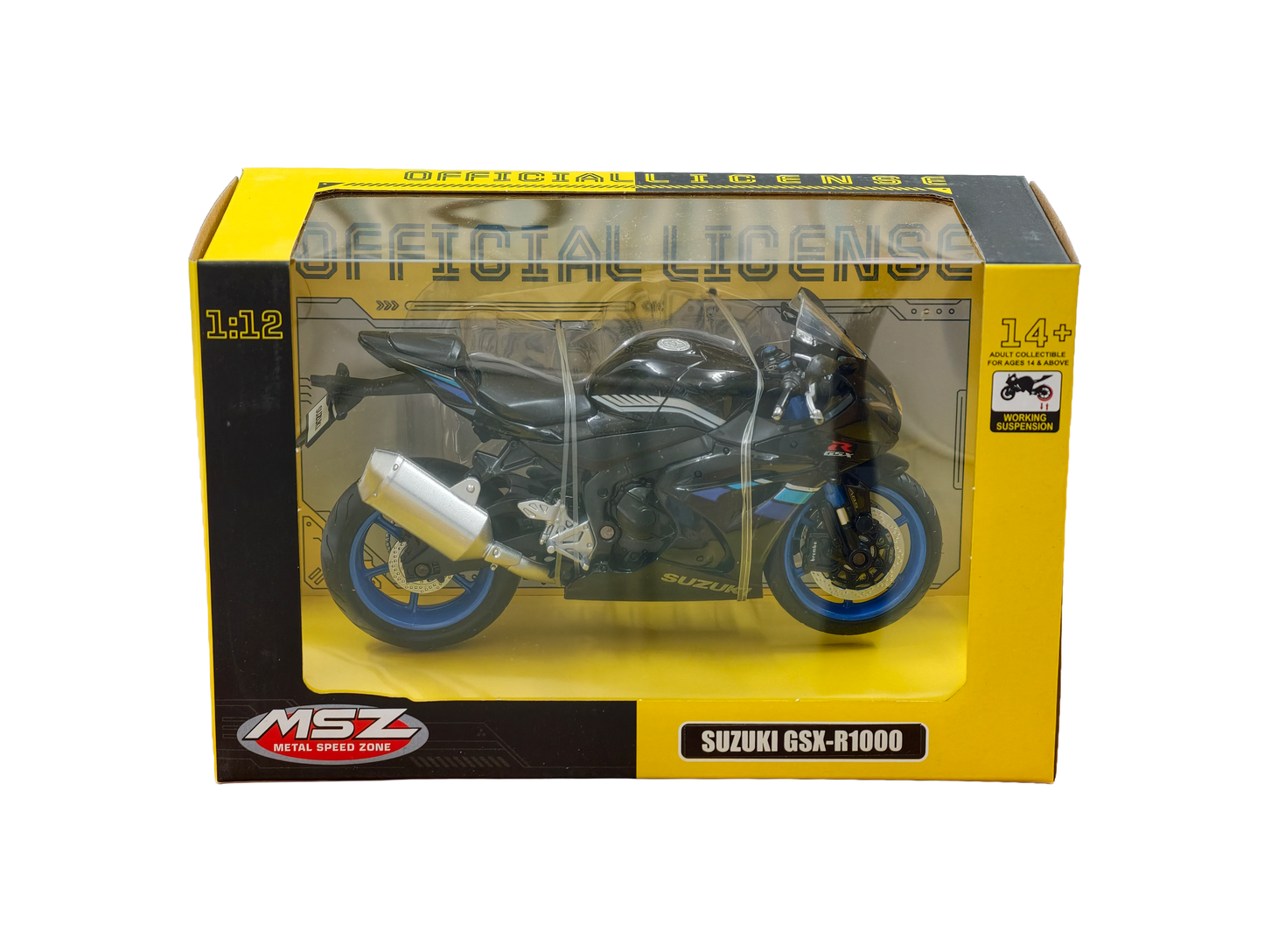 Suzuki GSX-R1000 Black 1:12 MSZ
