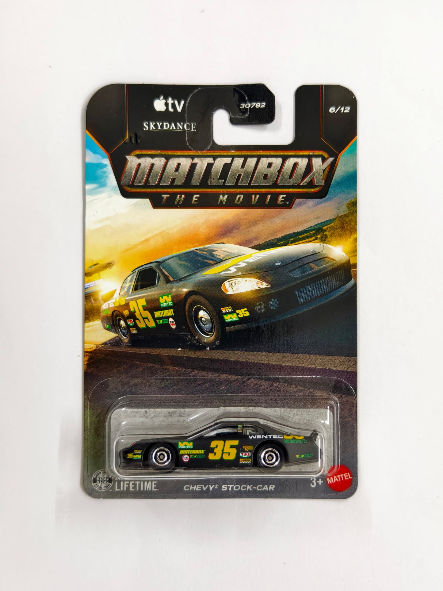 Chevy Stock Car Black Matchbox The Movie