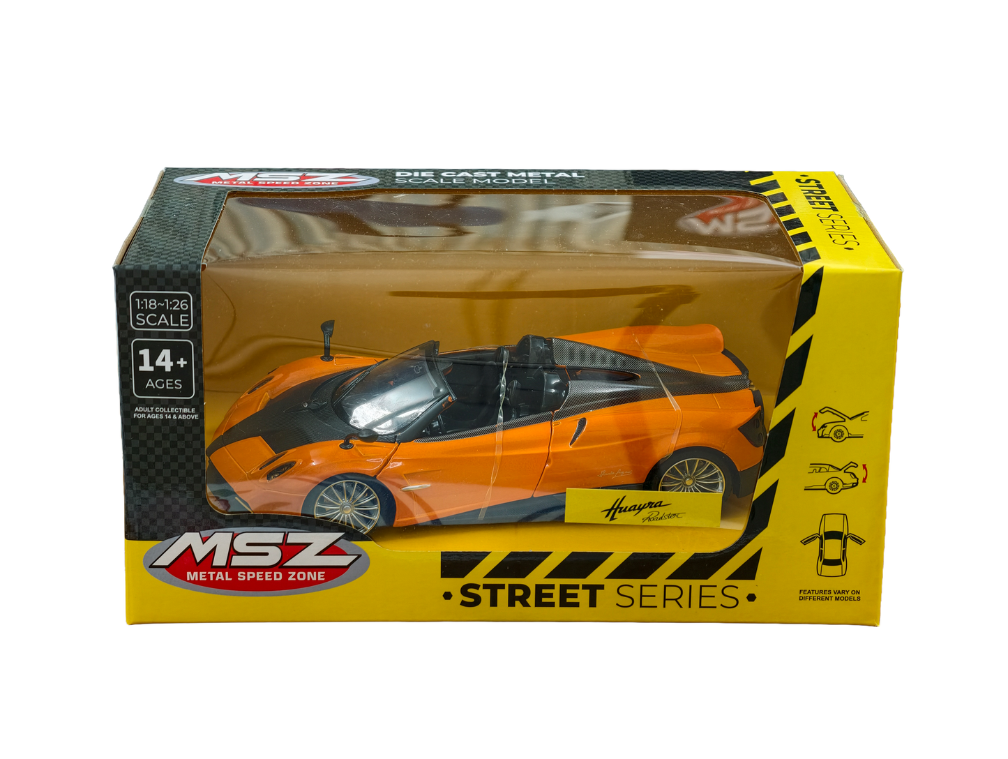 Pagani Huayra Roadster Orange 1:24 MSZ
