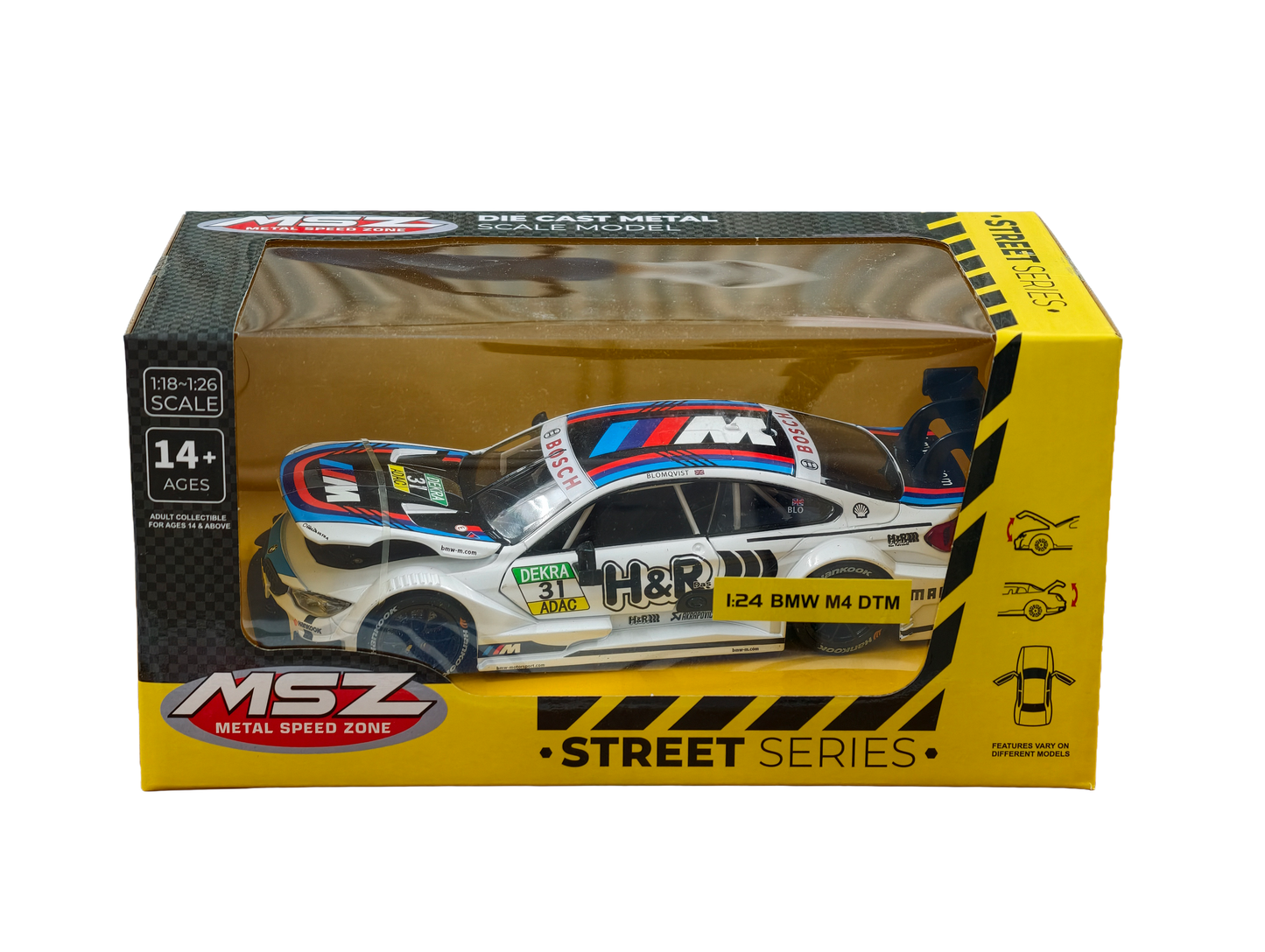 BMW M4 DTM White 1:24 MSZ