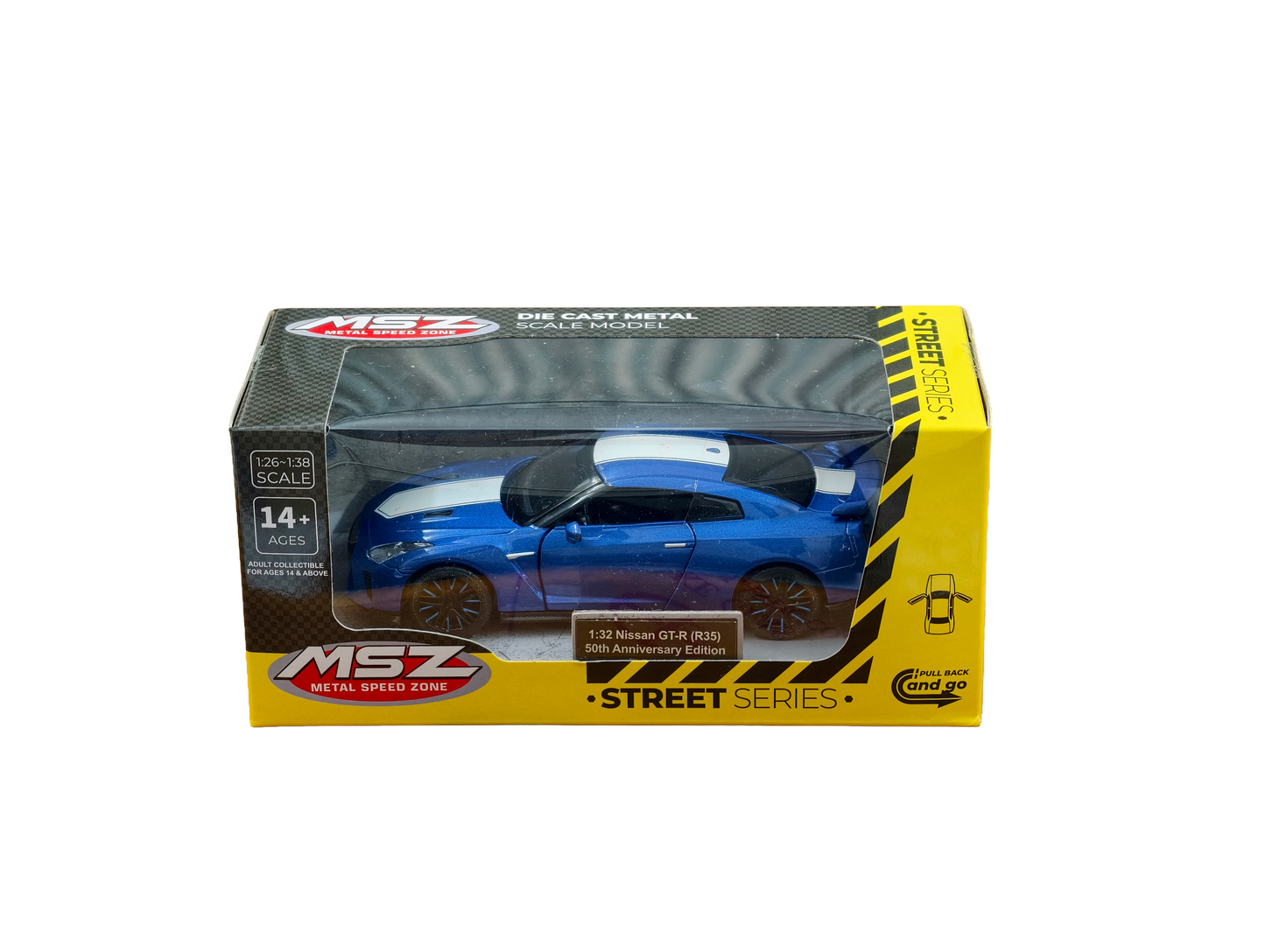 Nissan GT-R (R35) 50th Anniversary Edition Blue 1:32 MSZ