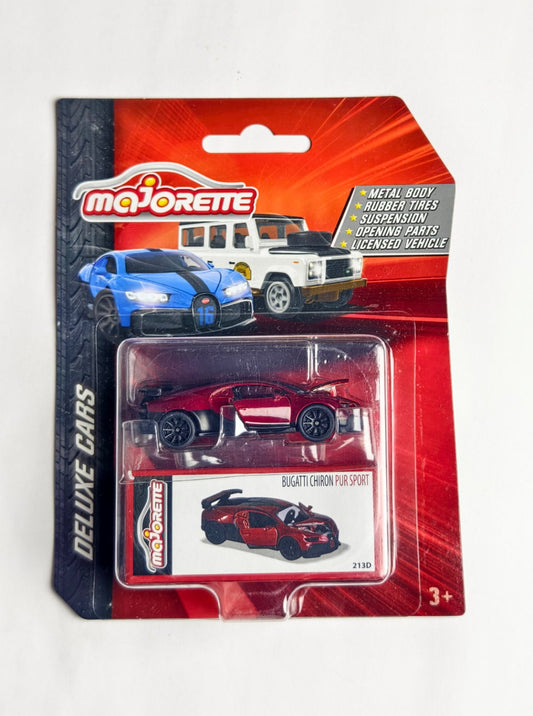 Buggati Chiron Pur Sport Red Majorette Deluxe