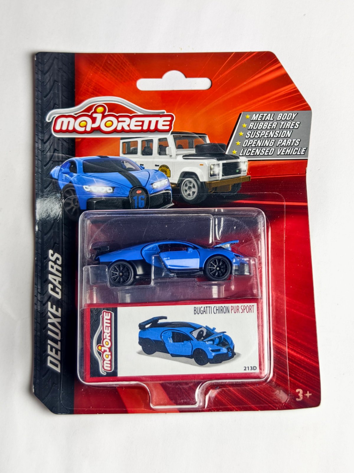 Buggati Chiron Pur Sport Blue Majorette Deluxe