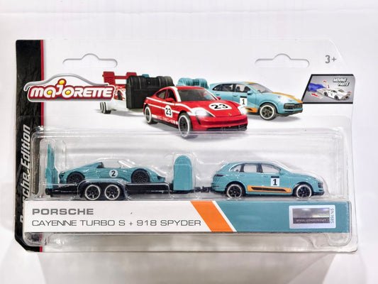 Porsche Edition Team Transport Cayenne Turbo S + 918 Spyder Majorette