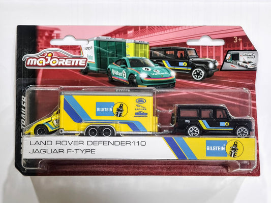Jaguar Team Transport Land Rover 110 + Jaguar F-Type Race Trailer