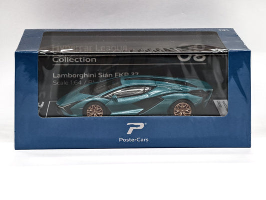 Lamborghini Sian FKP 37 (Blu Uranus) 1:64
