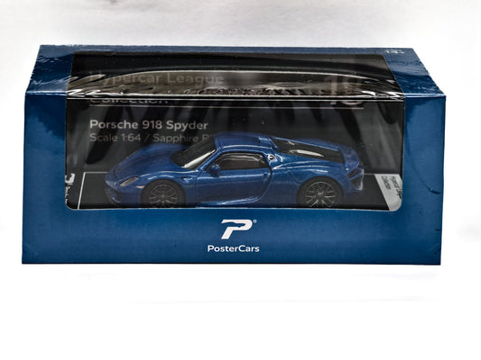 Porsche 918 Spyder (Sapphire Blue Metallic) 1:64