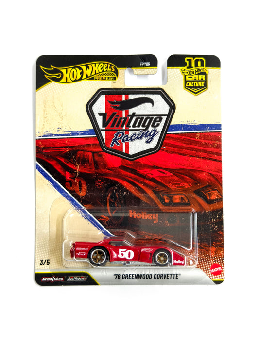 76 Greenwood Corvette Red Car Culture Vintage