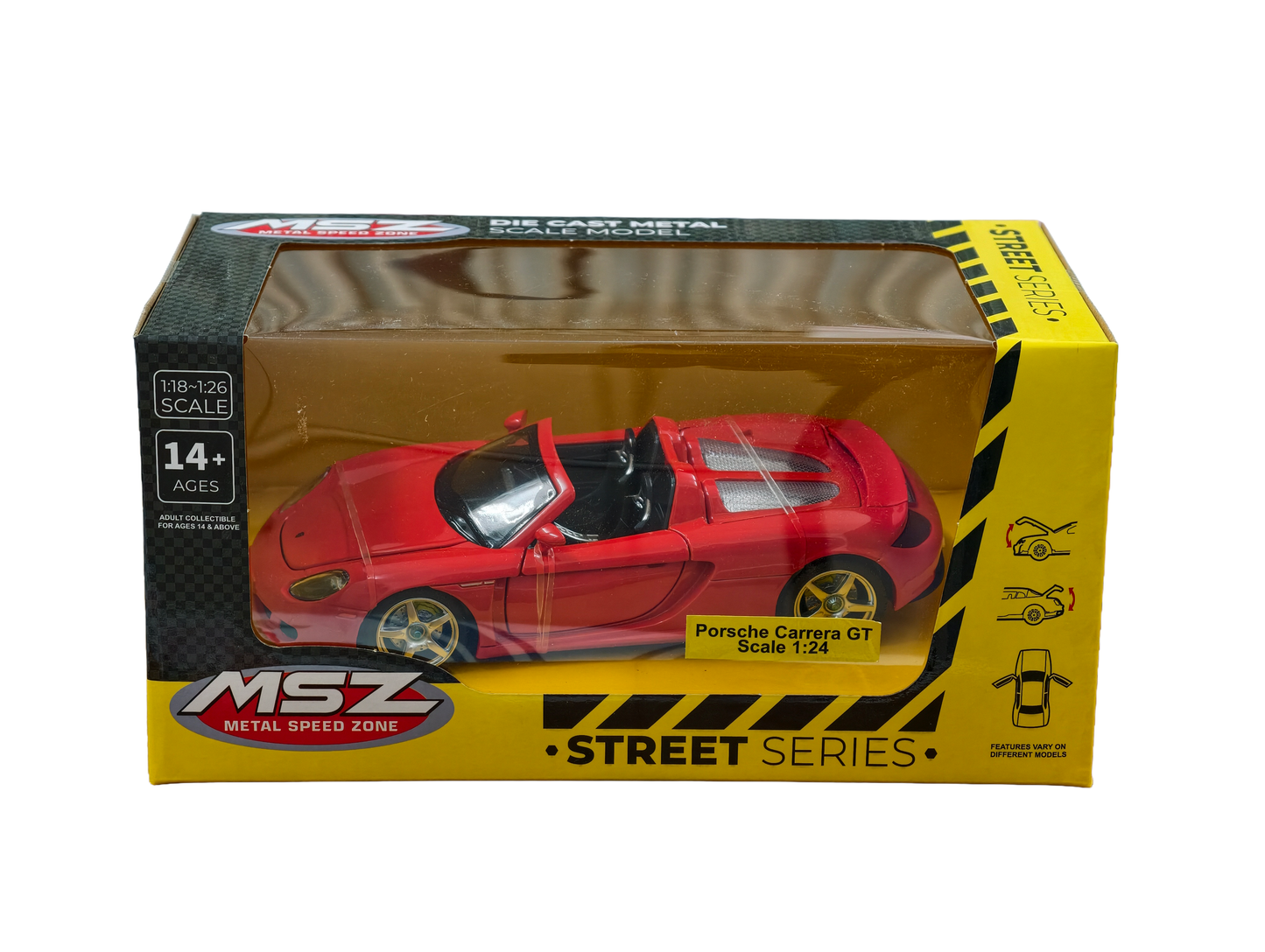 Porsche Carrera GT Red 1:24 MSZ
