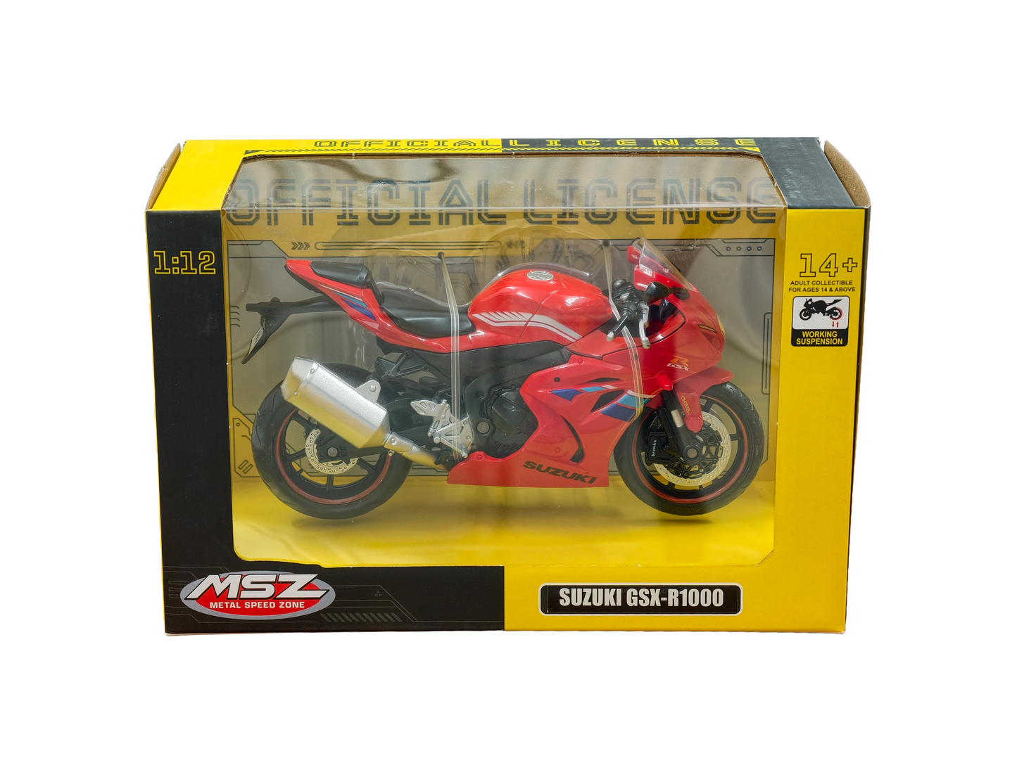 Suzuki GSX-R1000 Red 1:12 MSZ