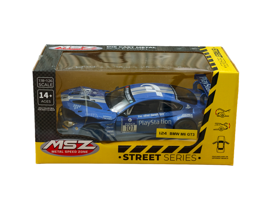 BMW M6 GT3 Blue 1:24 MSZ