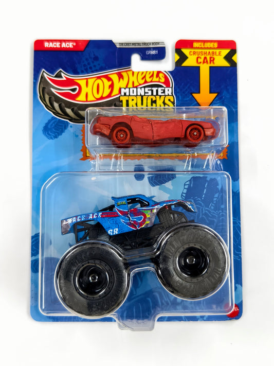 Race Ace with Crushable Car Monster Trucks