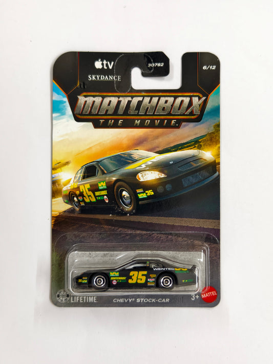 Chevy Stock Car Black Matchbox The Movie