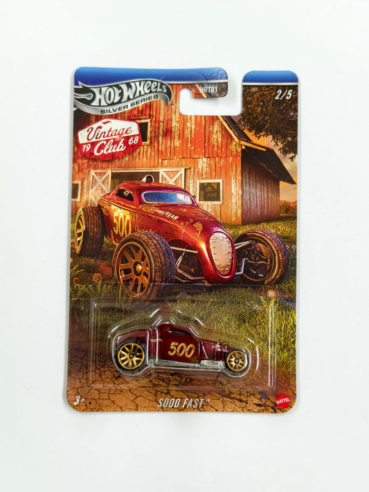 Sooo Fast Metallic Red Silver Series Vintage Club