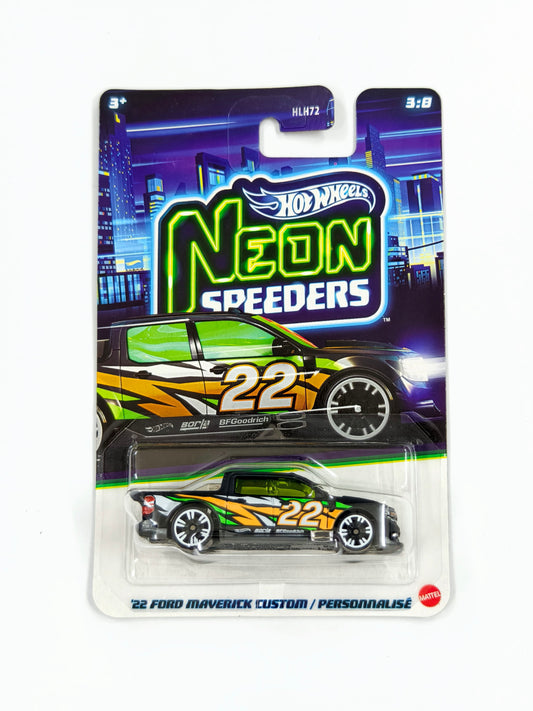 22 Ford Maverick Custom Black Neon Racers
