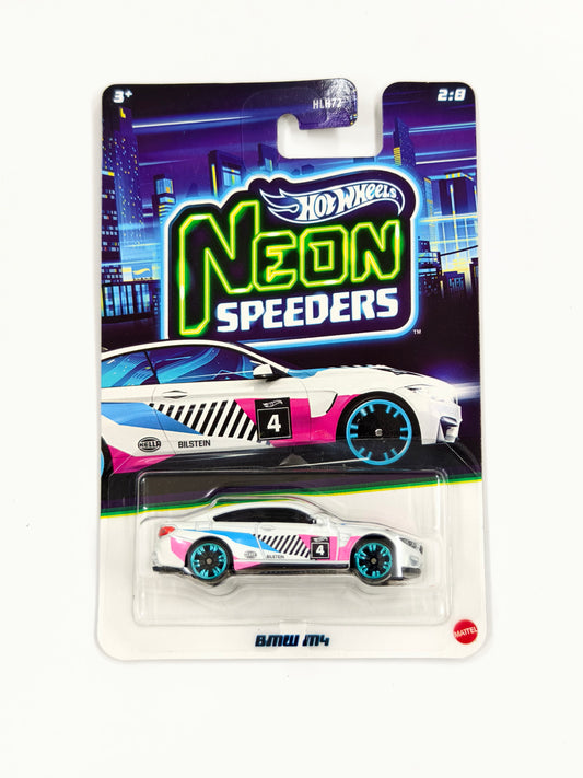 BMW M4 White Neon Racers