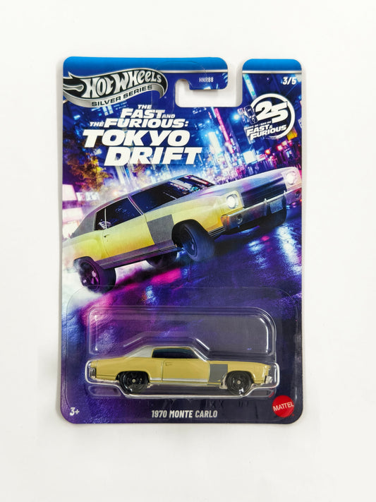 1970 Monte Carlo Yellow Fast & Furious Tokyo Drift Silver Series