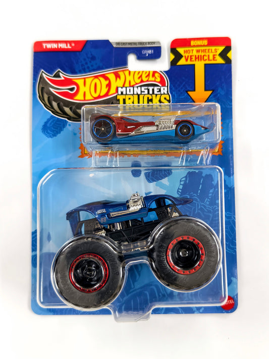 Twin Mill with Crushable Car Monster Trucks