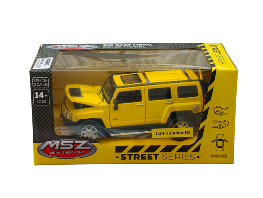 Hummer H3 Yellow 1:24 MSZ