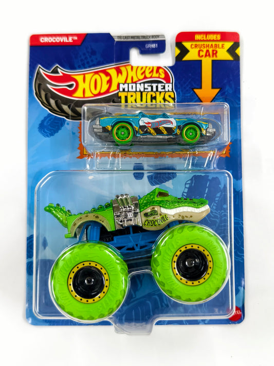 Crocvile with Crushable Car Monster Trucks