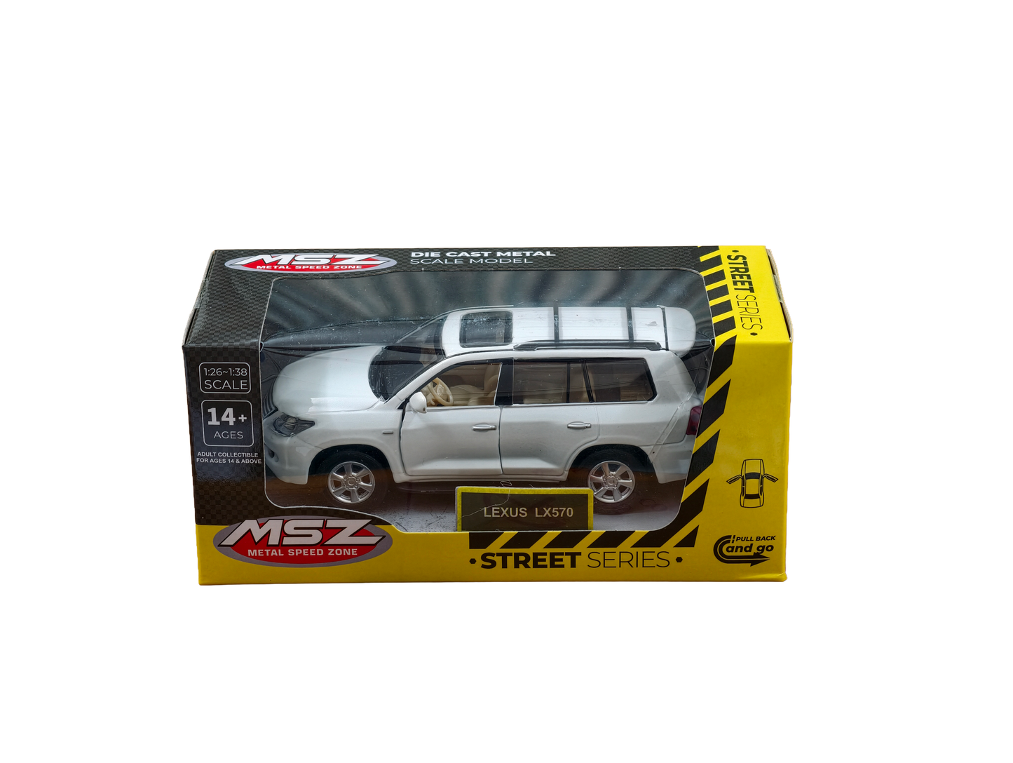 Lexus LX570 White 1:32 MSZ