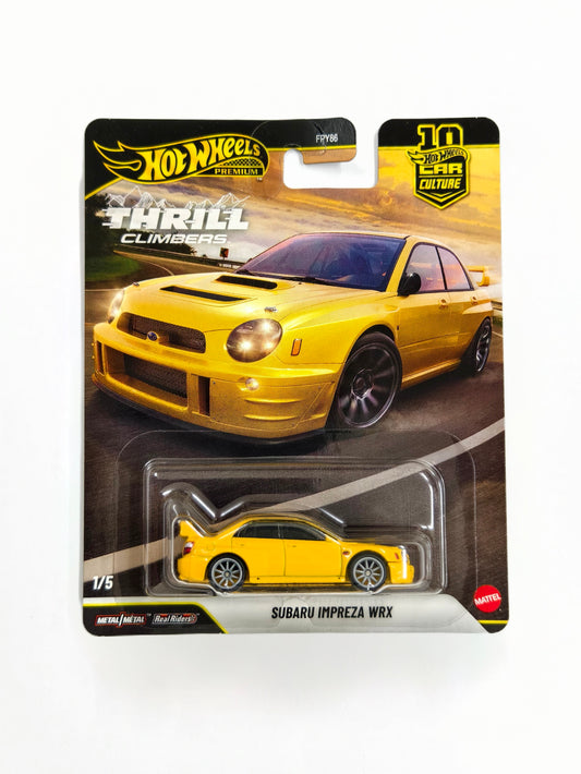 Subaru Impreza WRX Yellow Car Culture Thrill Climbers
