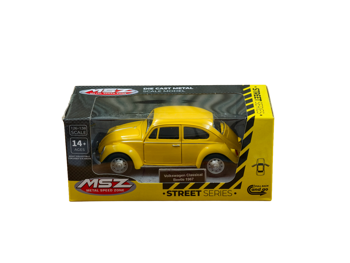 Volkswagen Classical Beetle 1967 Yellow 1:32 MSZ